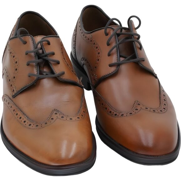 Men's Johnston Murphy Henric Tan Wingtip Oxfords US 10 - Picture 1 of 6